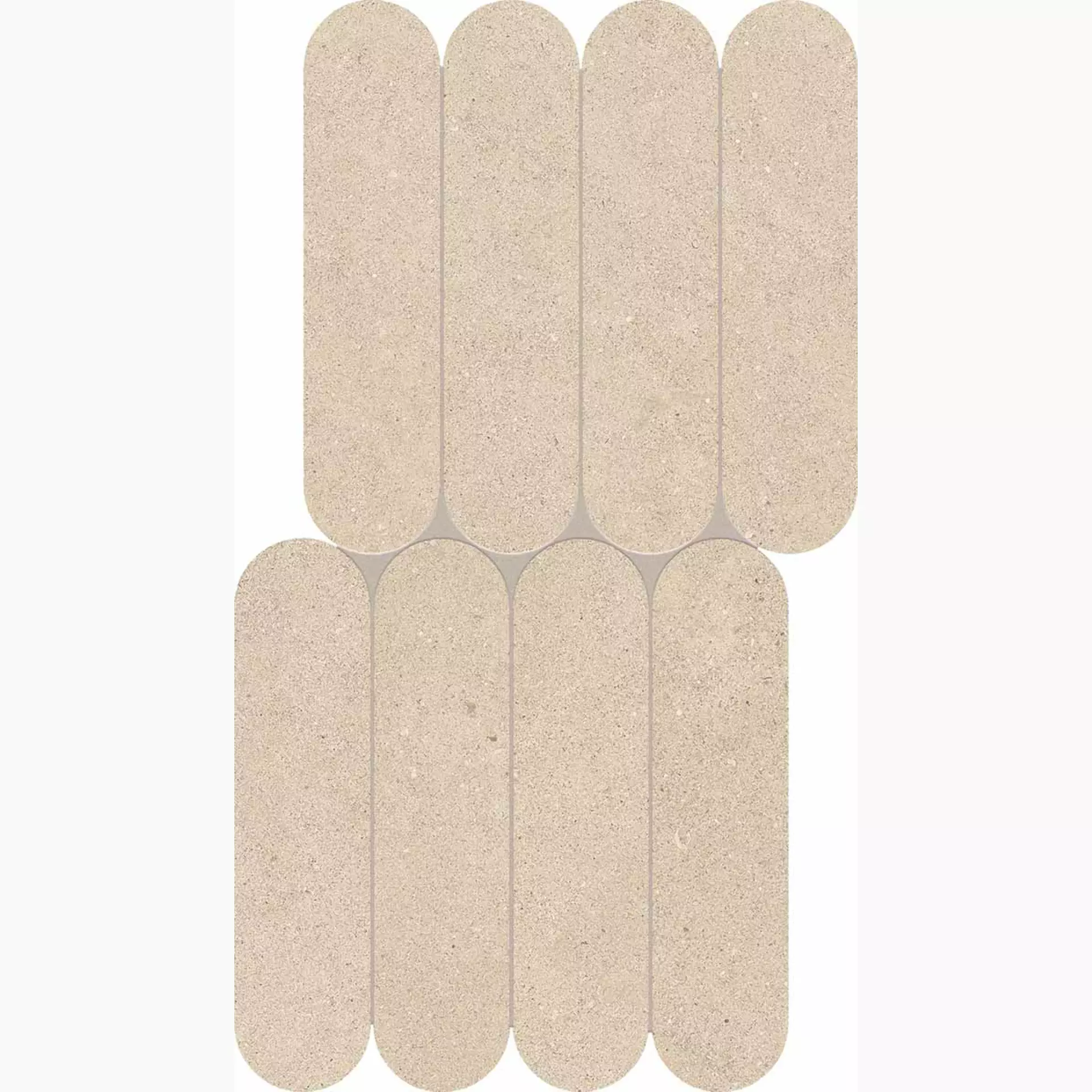 Keope Grace Beige Spazzolato Mosaico Biscuits J35P 28,5x55,5cm 9mm