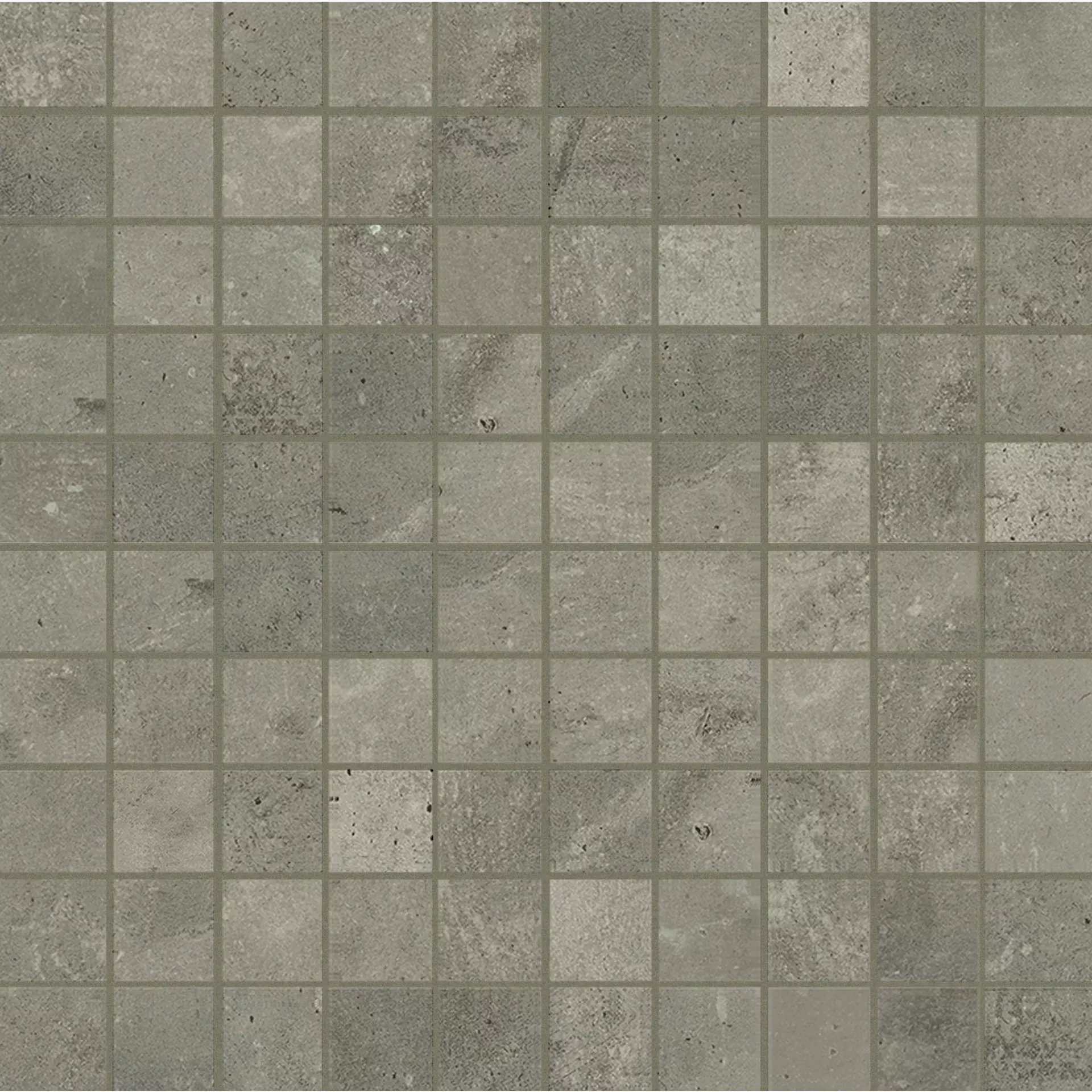 FLORIM Maps Of Cerim Dark Grey Naturale–Matt Mosaico 3x3 747467 30x30cm rettificato 10mm